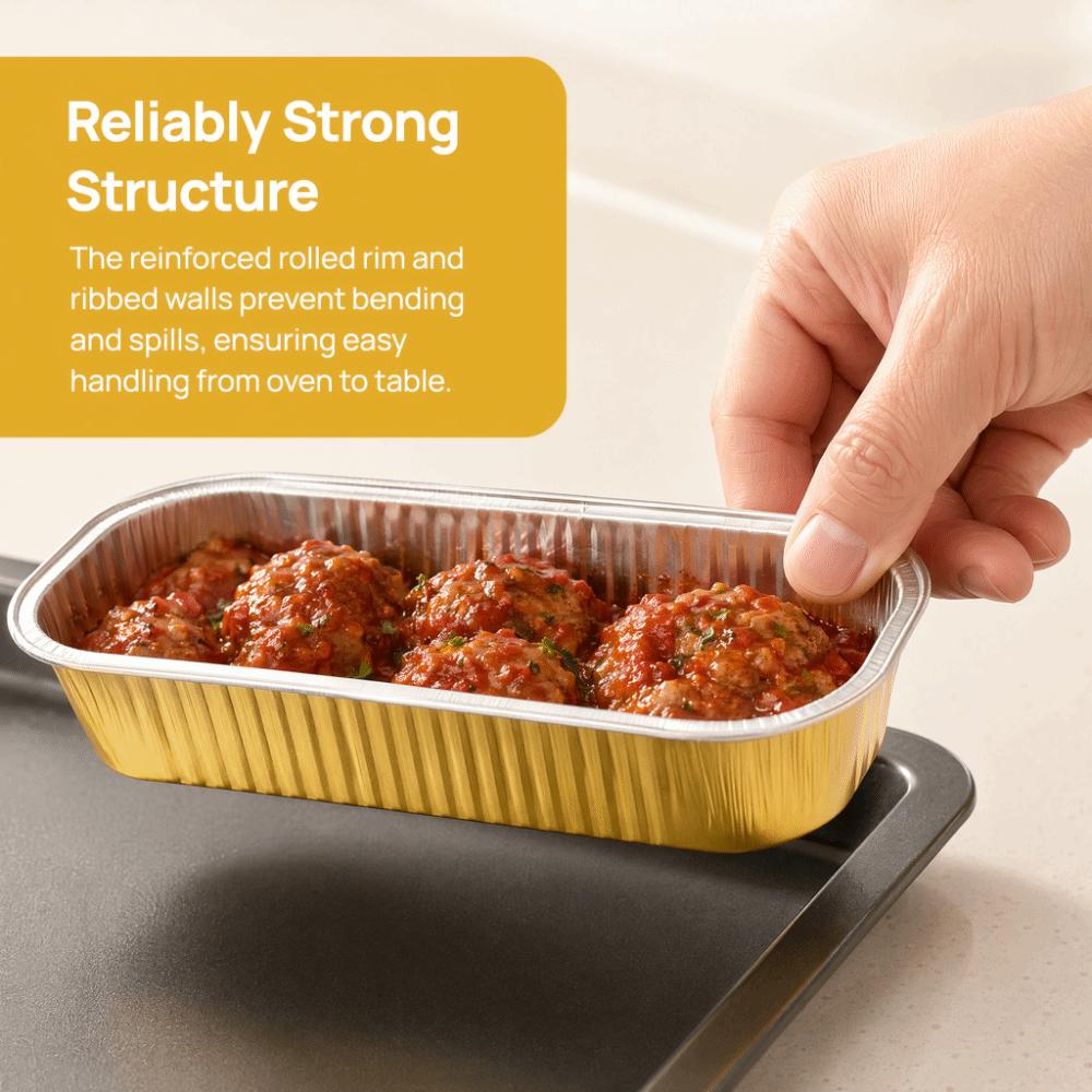 30pcs High Temperature Resistant Baking Pans Non-Stick Mini Loaf Pans  Oven Grill Air Fryer