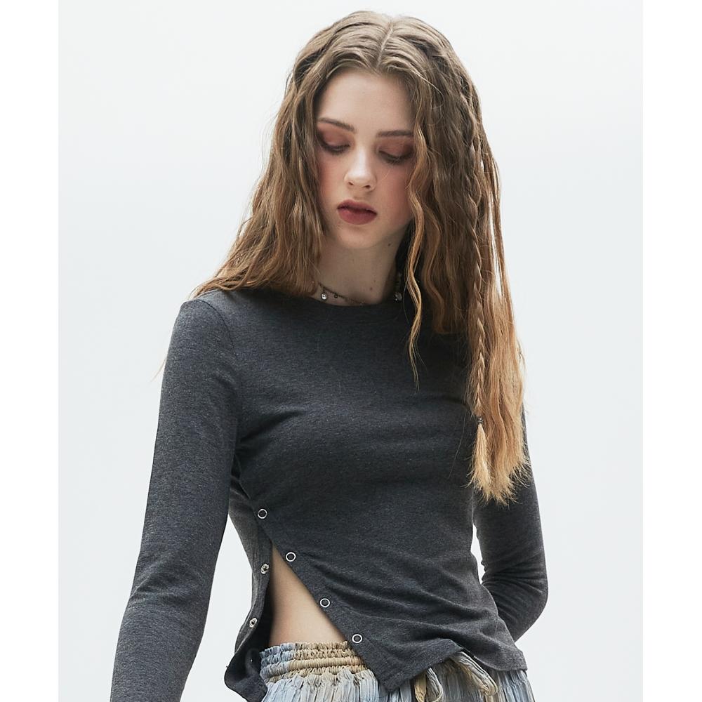 

LUV IS TRUE CL SLIT TEECHARCOAL