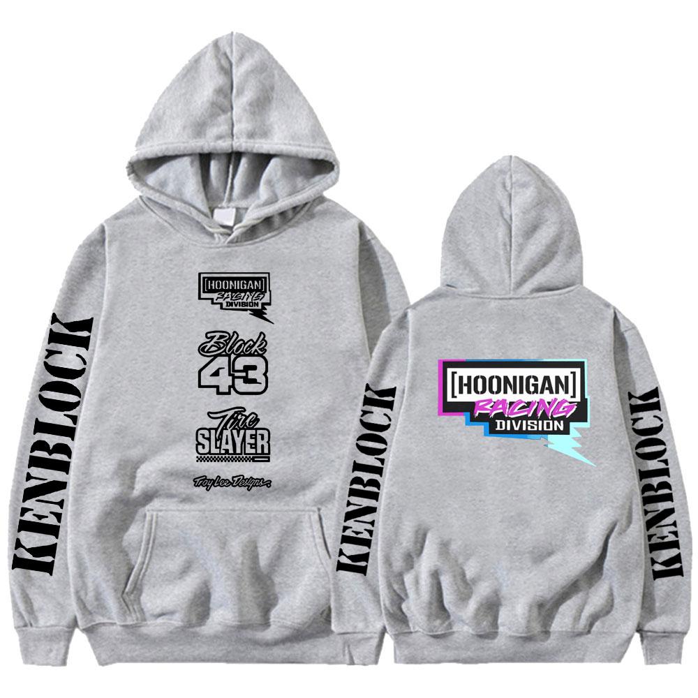 Ken Block 43 Hoodie Graphic Letter Print Hooded Aesthetic Gothic Men Women Sweatshirt Oversized Fleece Tops Fashion Streetwear