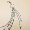 European and American Jewelry Hollow Cross Awl Pendant Trouser Chain New Star Waist Chain Multi-layer Decoration