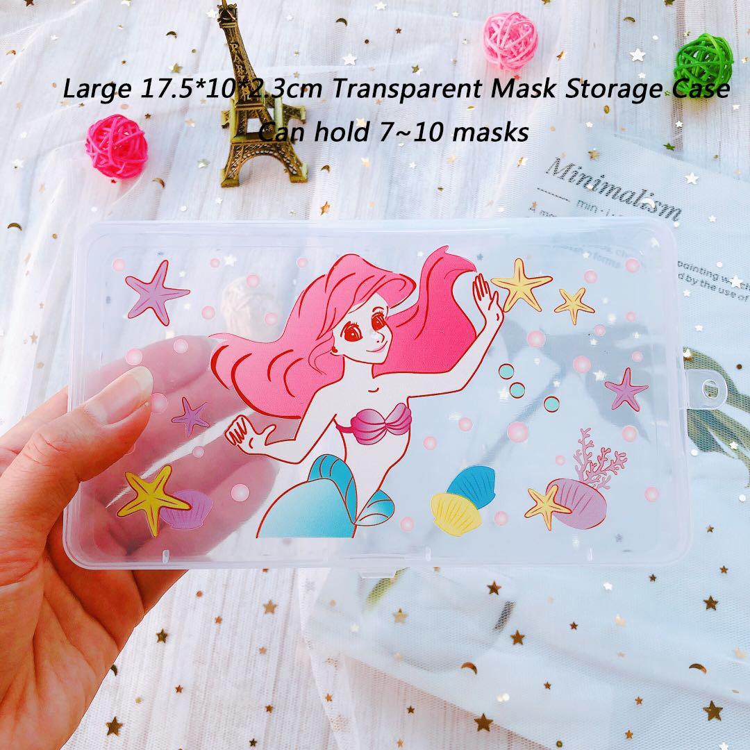 New Transparent Mask Storage Box Disposable Mask Case Mask Storage Case Storage Box Organizer Container Surgical Face Mask Case