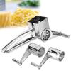 Silver Hand Crank Cheese Grater Stainless Steel Cheese Shredder Tool Cheese Cutter Slicer  Kitchen