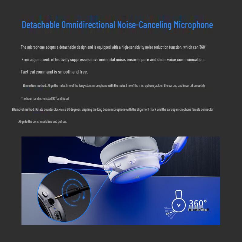 Rapoo VH800 Dual-Mode Wireless RGB Gaming Headset