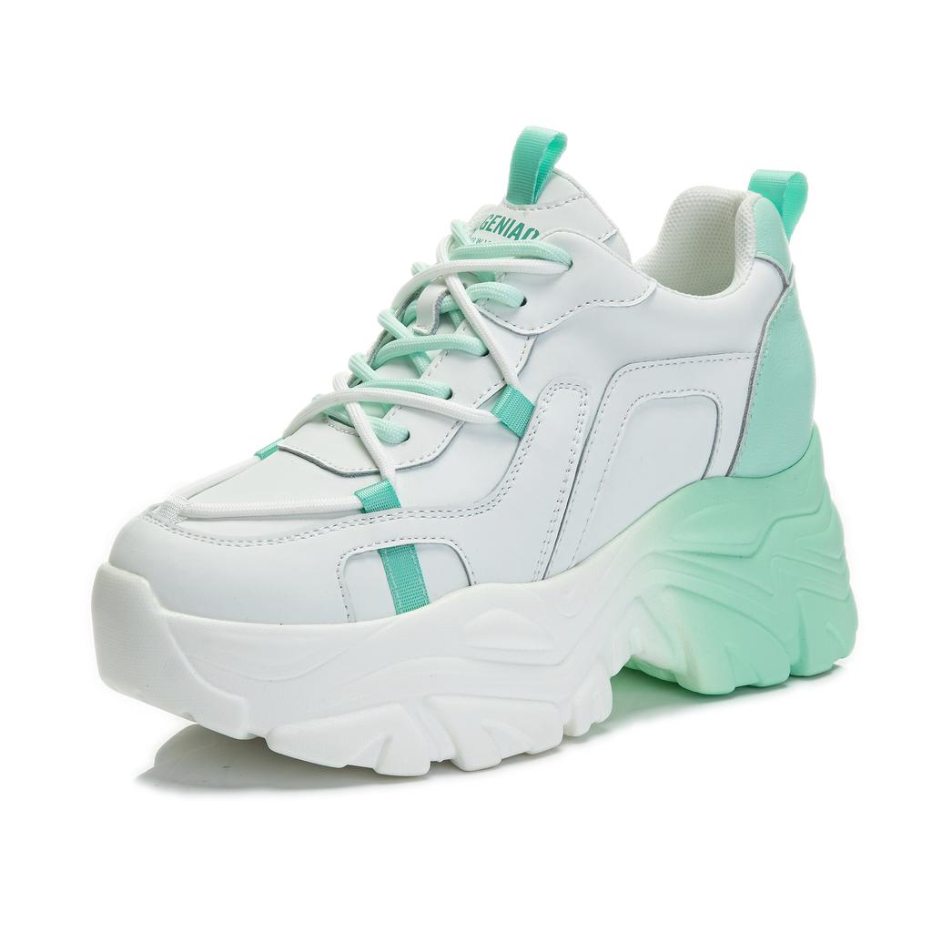 Innere Höheneinlage Frühling und Herbst Neue Papa-Schuhe Plateau Kleine Sport- und Freizeitschuhe A