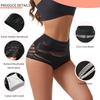 High Waisted Invisible Tummy Control Shapewear Panties for Women Stripe Lace Panty Ladies Underwear Shaping Briefs Slimming Underwear