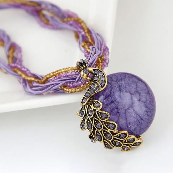 Colier cu pandantiv frumos, aliaj care atrage ochiul Fermecător