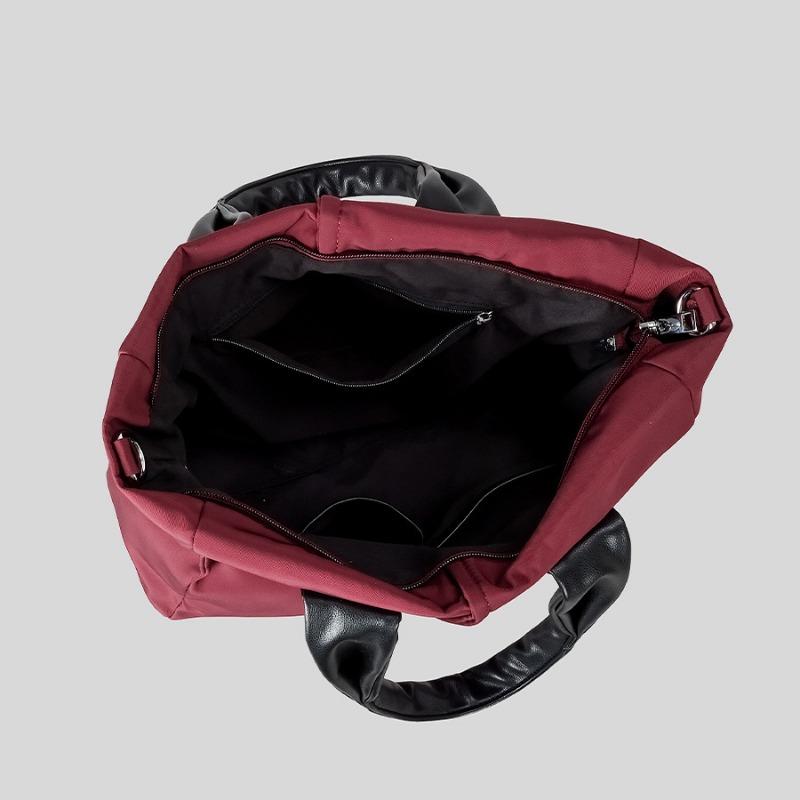 Simple Commuter Style Tote Bag Waterproof Nylon Large Capacity Tote Bag Women's Crossbody Shoulder Bag