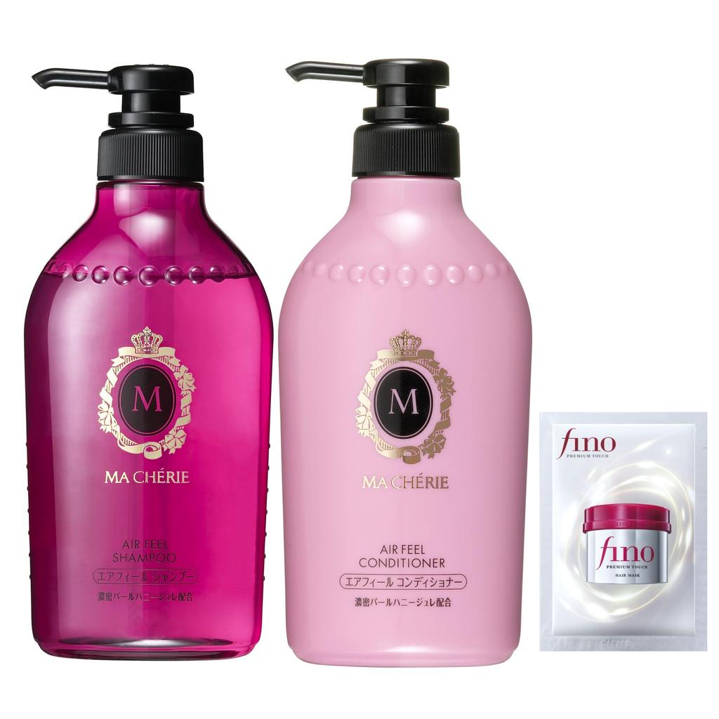 MA CHERIE Air Feel Shampoo Conditioner Bonus Damage [Set] & + Item. Moisturizing, Shiny, Smooth, Moisturizing, Repair.