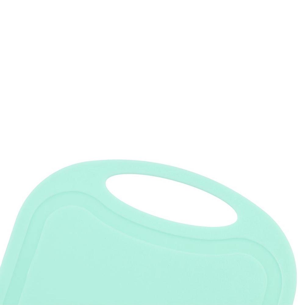 Tocător dreptunghiular din plastic antiderapant cu canelură, pentru carne și fructe