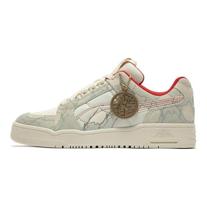 PUMA Slipstream Lo Cny Papermaking unisex low-top skate shoes white red 392948-01 EU 37