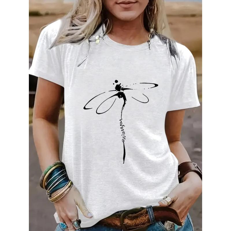 

YYFS женские модные повседневные летние весенние блузки и рубашки с короткими рукавами и круглым вырезом XXL белый