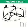 Rusts Resistant Wall Mount Garden Hoses Reel Holder Metal Construction For Outdoor Water Pipe Storage And Organization