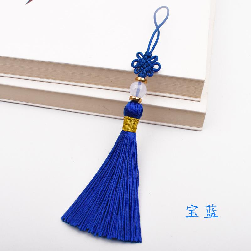 5pcs 13cm Short Tassel Spike Polyester Ice Silk Small Tassel Bookmark Key Chain Tassels for DIY Sewing Crafts Home Decor Tassel
