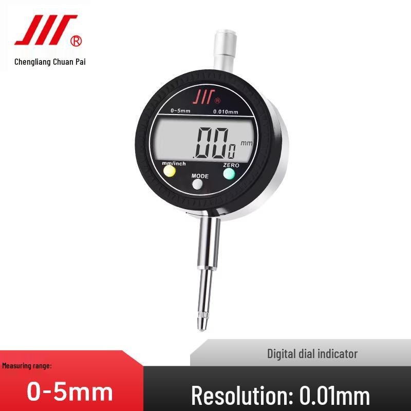Chengliang Digital Micrometer Indicator: High Precision 0.01-0.001mm, Range 0-25mm