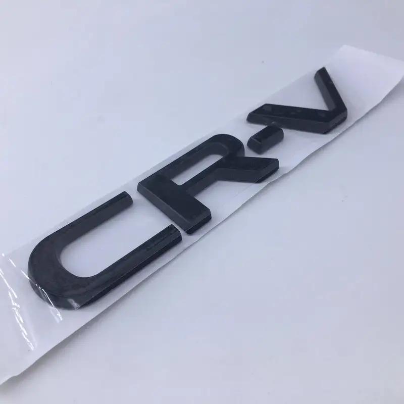 1pcs for Honda CR-V CRV ABS high quali Silver Black car Emblem Fender side Rear tail trunk badge sticker Decal styling
