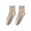 Cotton Men's Pure Short Socks for Spring and Summer, Anti-bacterial, Gray, Thin, Odor-resistant, Sweat-absorbent, Without Bones