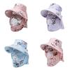Deer Summer Sun Hat With Detachable Face Shield For Outdoor Activities Characters Included)