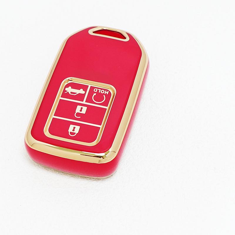 Auto Keyless For Honda Crv Xr-V Cr-V Fit Civic Accord Hr-V Hrv City Odyssey 4 Buttons Tpu Car Key Cover Case Shell Fob Holder