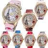Women Fashionable Eiffel Tower Watch with Heart Pattern Quartz Wrist Watch Ornament Gift