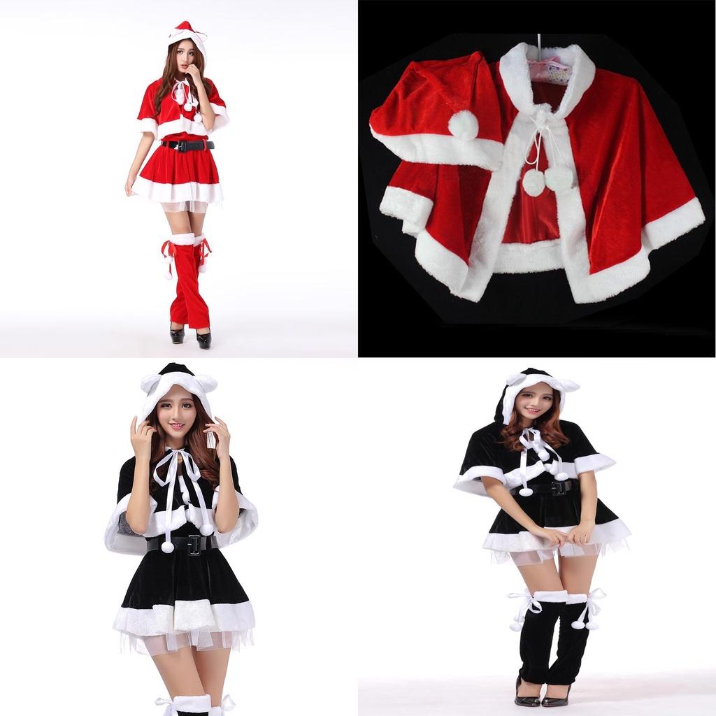 Elegant Women Deluxe Mrs Santa Claus Christmas Fancy Dress Outfit For Festive Celebrations