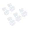5PCS Sponge Transparent Storage Box Multipurpose Portable Clear Small Plastic Container