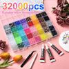 40-Grids Large Capacity 3mm Flat-Bottom DIY Resin Nail Drill for Jewelry Ornaments