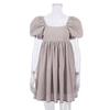 European and American New Sexy Square Collar Puff sleeve Dress Square Neck Bubble Sleeved Dress