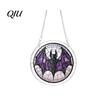 Unique Sun Catcher Gift Halloween Scary Bat Pumpkin Acrylic Jigsaw Puzzle Suncatcher, Stained Glass Style Rainbow Shadow Decor Window