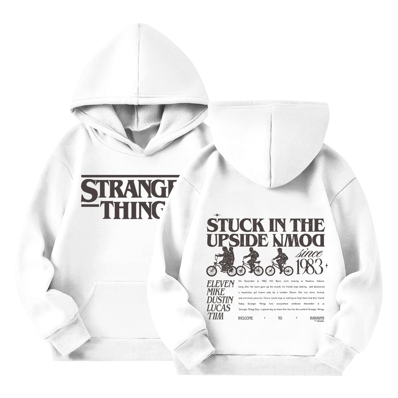 

Дитячий пуловер вільного крою з довгим рукавом, з капюшоном на шнурку та принтом літер 160