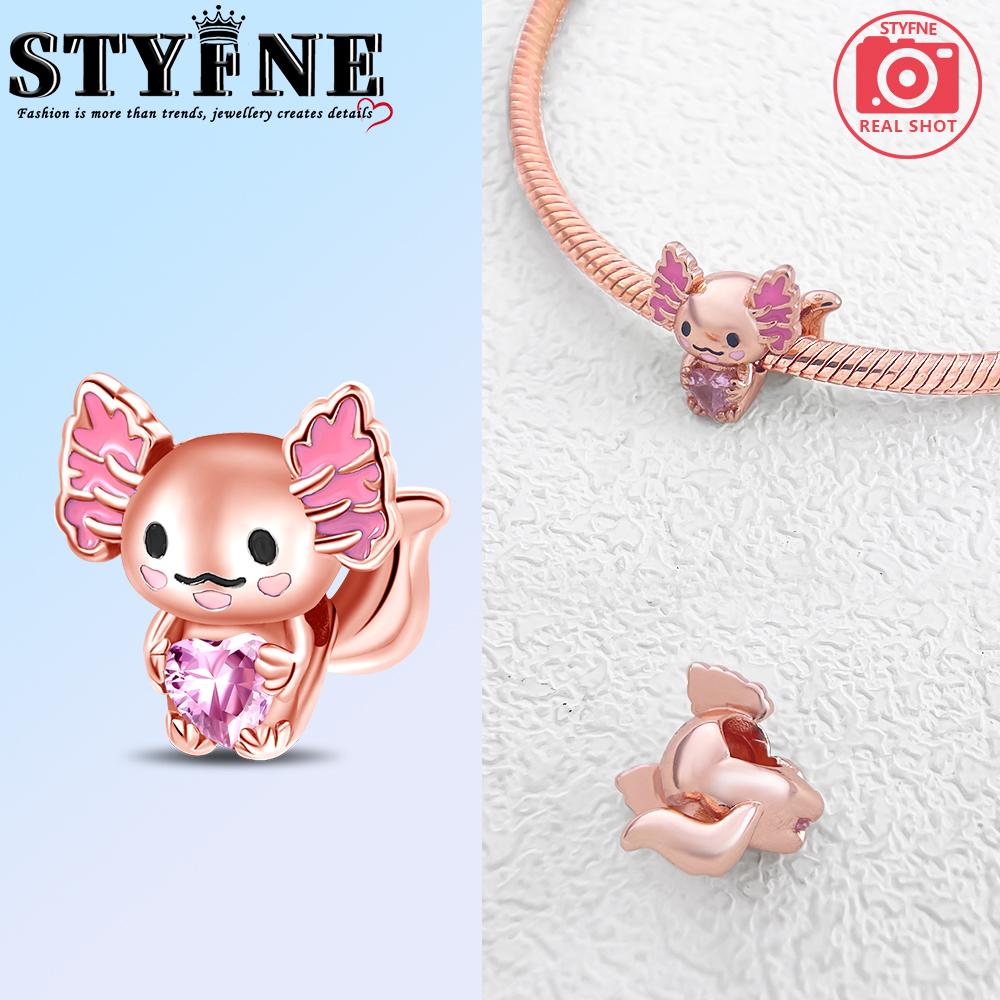 Koperen, echt roségouden, roze octopus, zomerschildpad, hartvormige hanger, geschikt voor originele armbanden, kettingen, armbanden voor meisjes