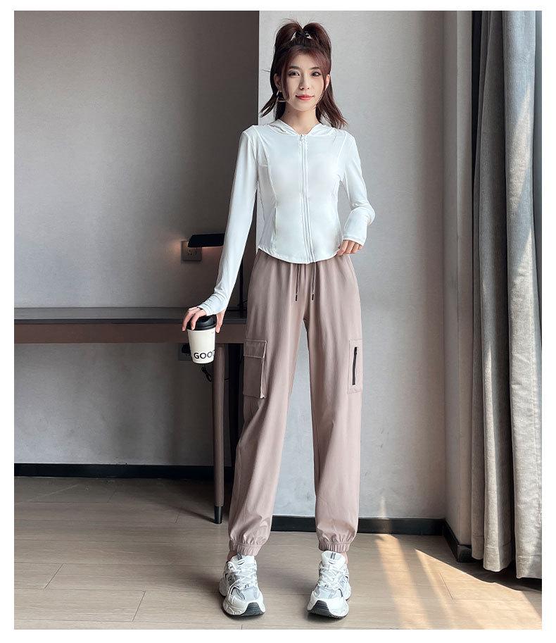 Women's Quick-Dry Sportswear Set: Summer 2024 Fitness Pants & Sun-Protection Running Gear