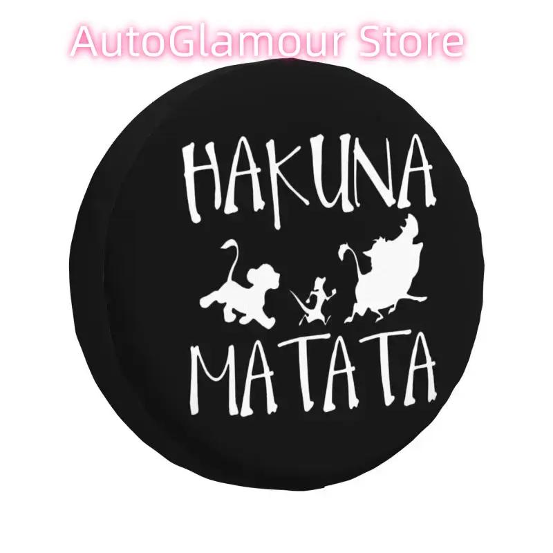 Timon Pumba Hakuna Matata Spare Wheel Cover for Jeep Mitsubishi Pajero 4x4 Trailer Custom Tire Protector 14" 15" 16" 17" Inch