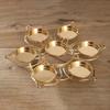 Single Layer Round Disc Butter Lamp Lotus Lotus Tea Light Holder  Table