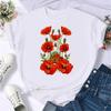 Maycaur Fashion Musical Note Printed Women T Shirt Harajuku Short Sleeve Funny T-Shirt Cute Cartoon Top Tees Female Clothes