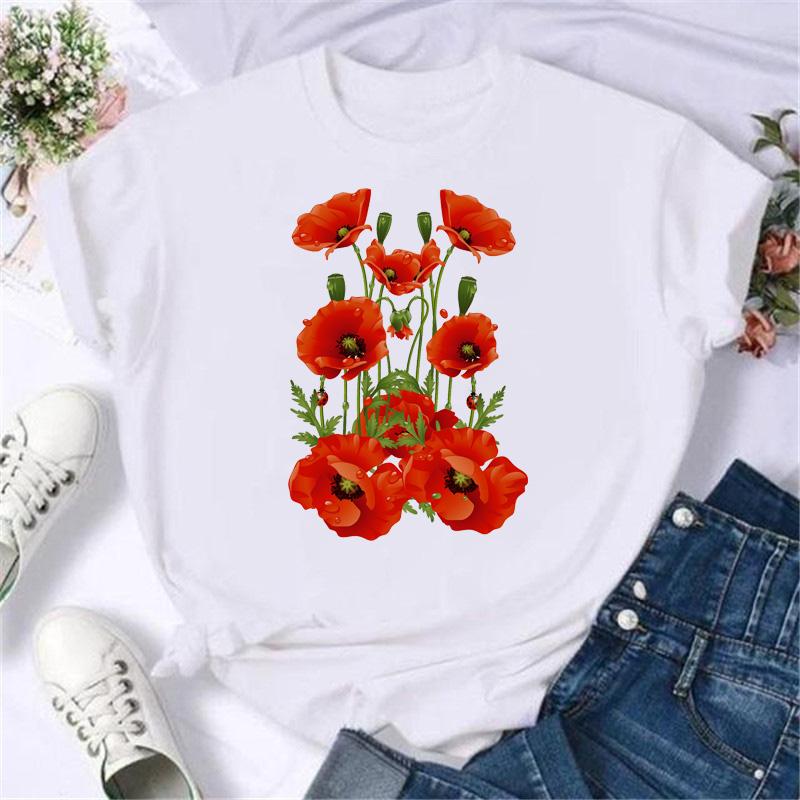 Maycaur Fashion Musical Note Printed Women T Shirt Harajuku Short Sleeve Funny T-Shirt Cute Cartoon Top Tees Female Clothes