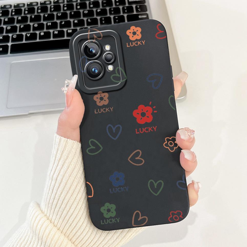 Cover per Telefono Femminile Cuore d'Amore per Realme GT2 Pro Custodia Realme GT Neo2 GT2 GT Neo 3T Funda Silicone Morbido Opaco Protezione Lente Capa