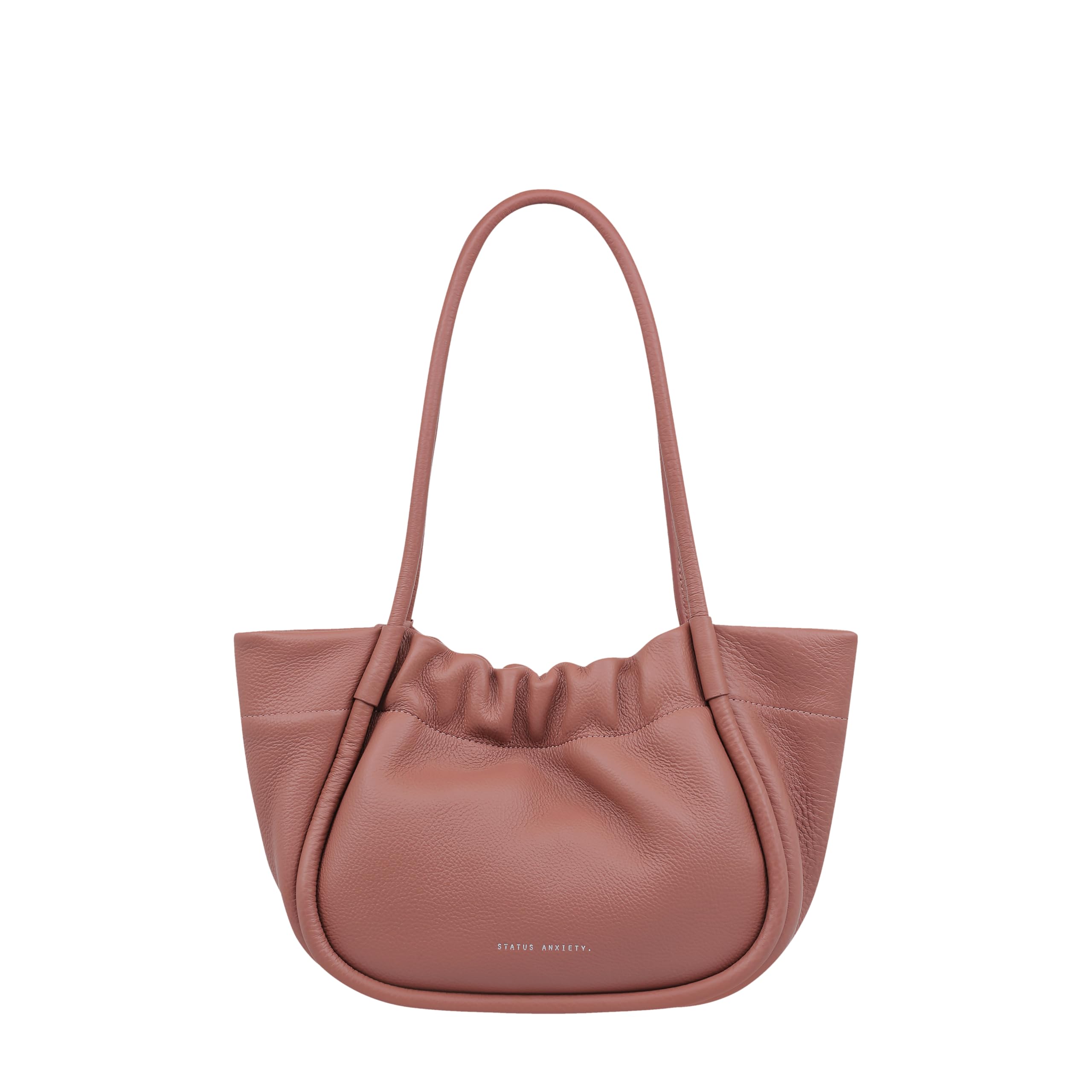 

Status Anxiety ORDINARY PLEASURES Handbag, Shoulder Bag, Women s Mini Leather Bag, Cowhide Leather, Korean Style, Dusty Rose
