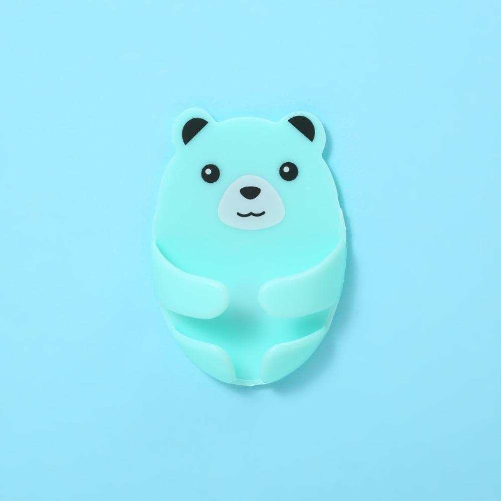 Multi-Purpose Wall Storage Hook Punch-free Power Plug Holder Cartoon Cable Organizer Kitchen