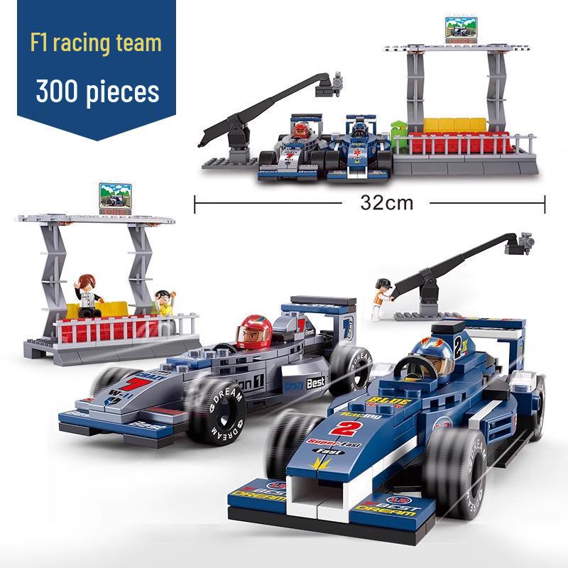 Xiao Luban Formula Racing Car Model Building Blocks - Educational Toy for Kids