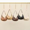 Women's Genuine Leather Hobo Soft Shoulder Messenger Bags for Women Wide Half-moon Bag