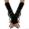 Dark Style Fingerless Motorcycle Gloves – Hot Girl, Neutral Spring/Summer Sleeves, European & American Style.