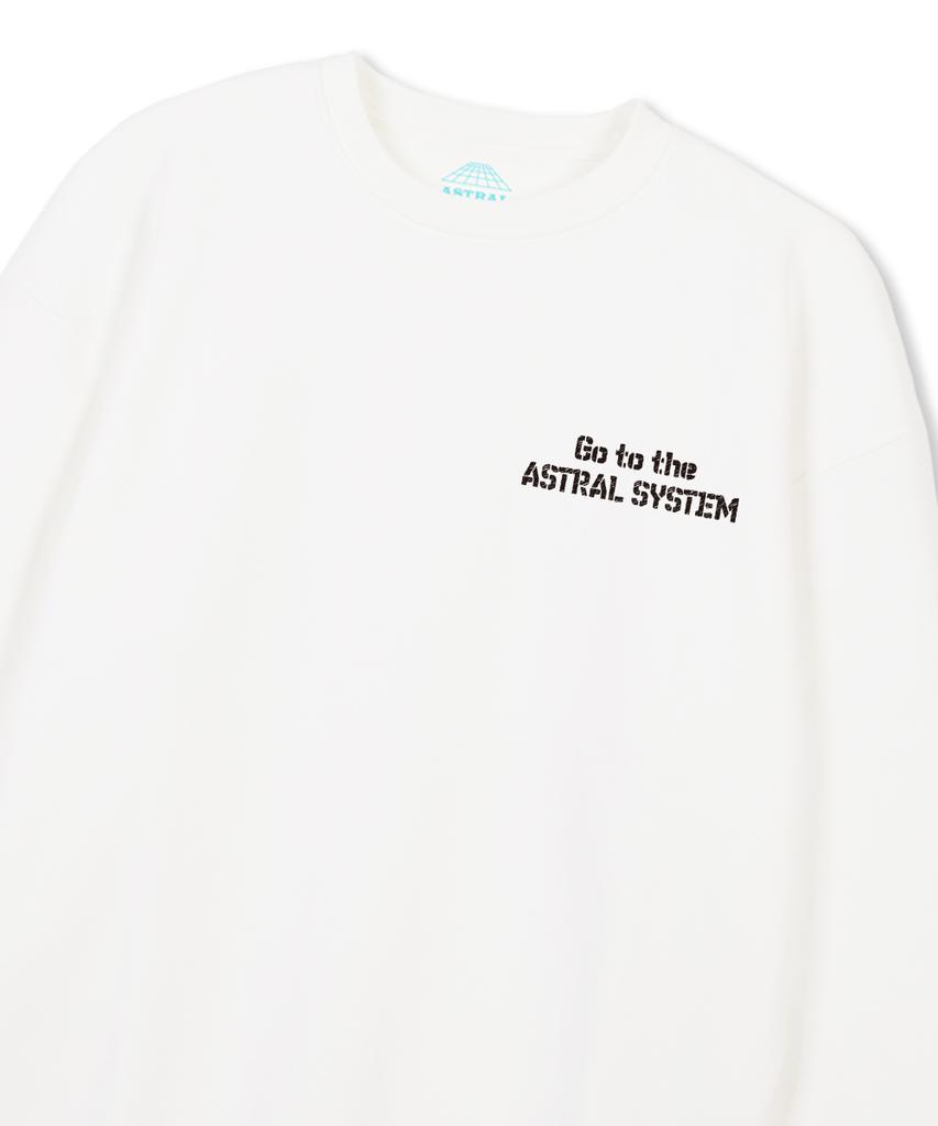 ASTRAL PROJECTION Astral System Loose Fit Sweatshirt_White