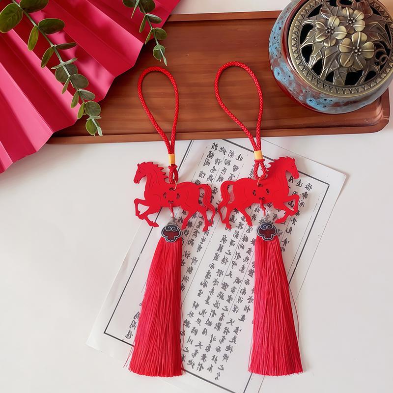 2026 Year Of The Horse Wall Hanging Ornament Zodiac Horse Pendant New Year Lucky