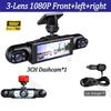 360° Car Dash Cam 4 Channels Video Recorder 1080P Car DVR 3/4 lens Front inside Rear View Night Vision Camera Car Accessories
