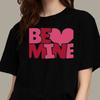 1 Piece, Creative Romantic Letter Printed T-shirt with a Loving Design To Create Your Romantic Outfit