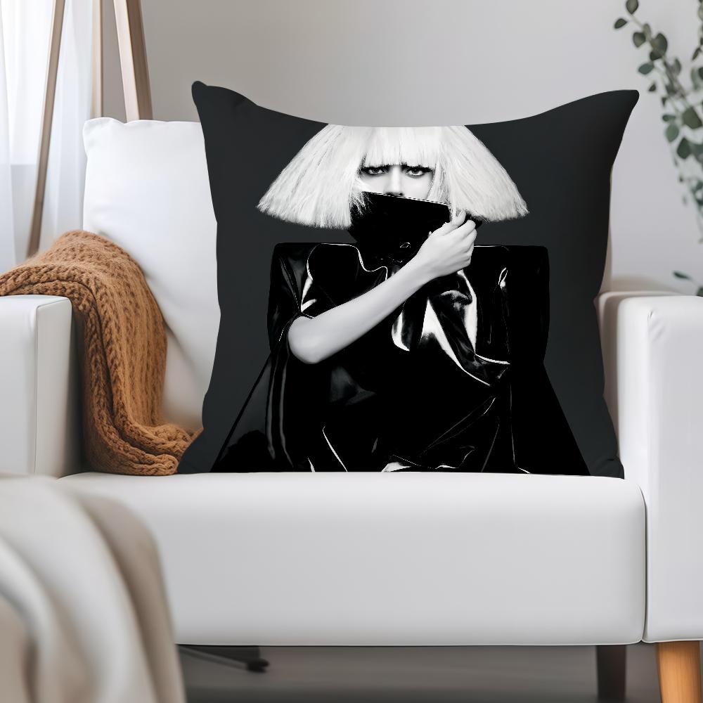 Singer L-Lady Gaga Mayhem Pillow Case Applicable Space For Guest Rooms Interiors Cars Office House Decoration