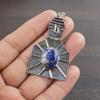 Natural Sodalite Gemstone 925 Sterling Silver Jewelry Designer Pendant 2.18" AJP-1931