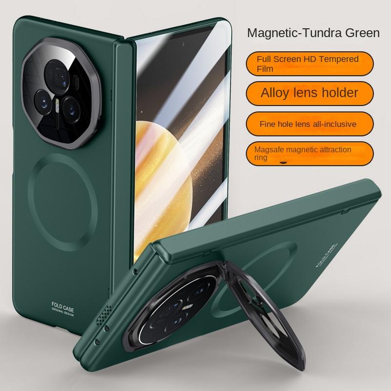 Magsafe Magnetic With Privacy Tempered Glass Flim Full Protect Case For Honor Magic V 3 Magic V3 Spring Hinge Holder Cover