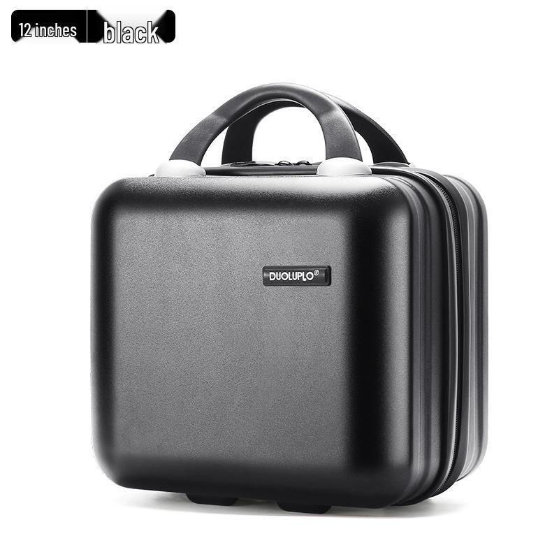 Compact Fashion Handbag: Multifunctional Makeup Case and Portable Carry-on Zipper Suitcase.