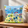 Cute Cushion Cover Comfortable Soft Pillow Case for Sofa Living Room Home Office Decor and t-Tamagotchi Protective Covers